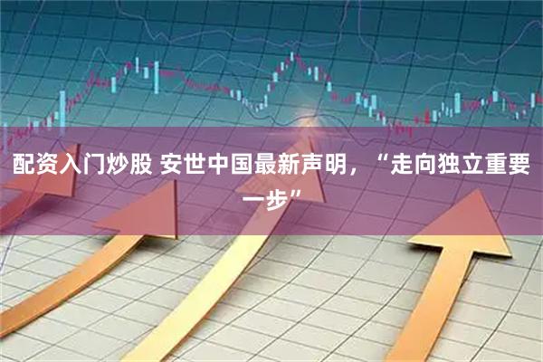 配资入门炒股 安世中国最新声明，“走向独立重要一步”